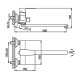 Смеситель для ванны FRUD R22301, белый