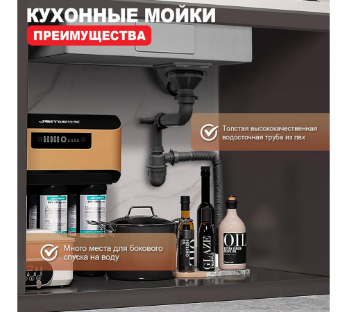 Кухонная мойка Raglo R702.7246.09, графит