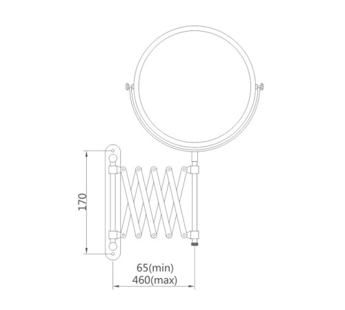 Зеркало косметическое Haiba HB6408, увеличение: x
