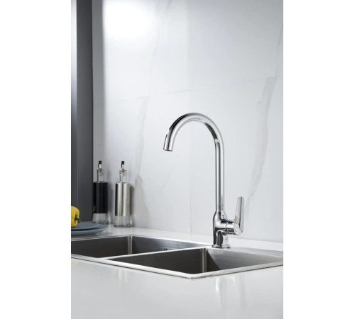 Смеситель для кухни Knotlor KN-51, хром