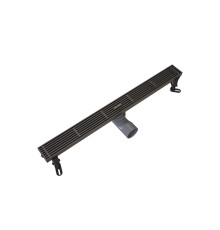 Душевой трап линейный Knotlor SDRW0600LGM, вороненая сталь