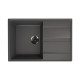 Кухонная мойка Ulgran Quartz Prima 750-09, мокрый асфальт