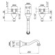 Смеситель для раковины Webert Dorian DO750404015, хром