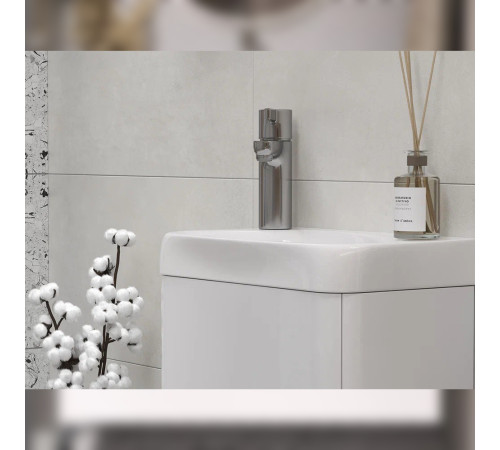 Тумба под раковину подвесная Velvex Bio tp.BIO.BIO.MAXI.40.1D белый глянец, 40 см