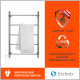 Полотенцесушитель электрический Stelmix 80x50 см, прямой