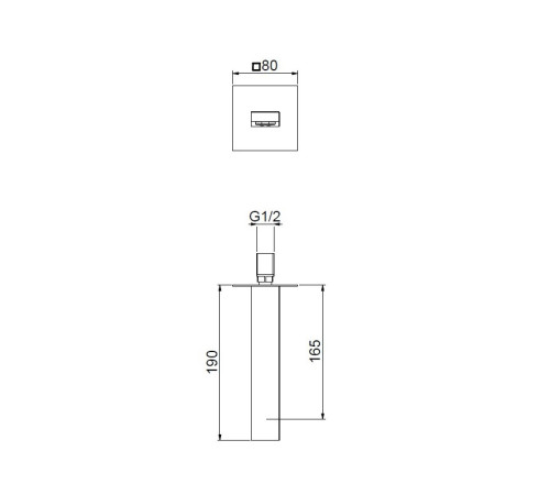 Излив Webert Pegaso AC0327560, черный