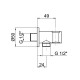 Шланговое подключение Webert AC0478980, розовое золото