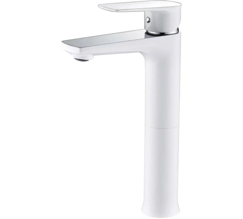 Смеситель для раковины высокий Grocenberg GB3009WC, белый/хром