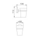 Стакан для ванной комнаты Haiba HB1606, хром