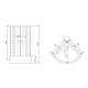 Душевая кабина Timo Standart T-1180, 80x80x220