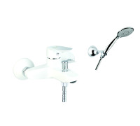 Смеситель для ванны Fiore KEVON CHIC 81WX8150, хром/белый