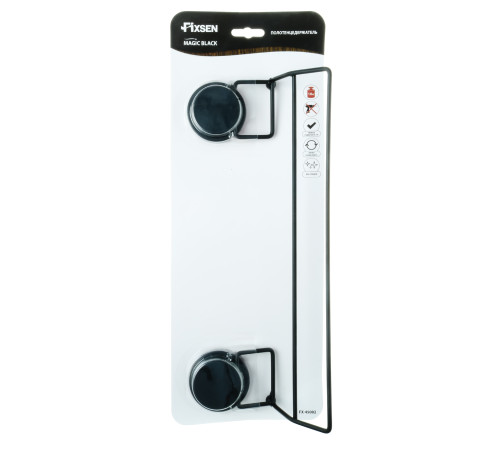 Полотенцедержатель FIXSEN MAGIC BLACK FX-45002, черный
