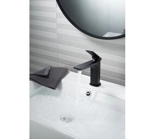 Cмеситель для раковины Knotlor KN-70/BL, черный