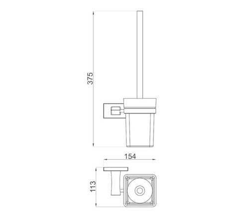 Ершик для унитаза GAPPO G0710, хром