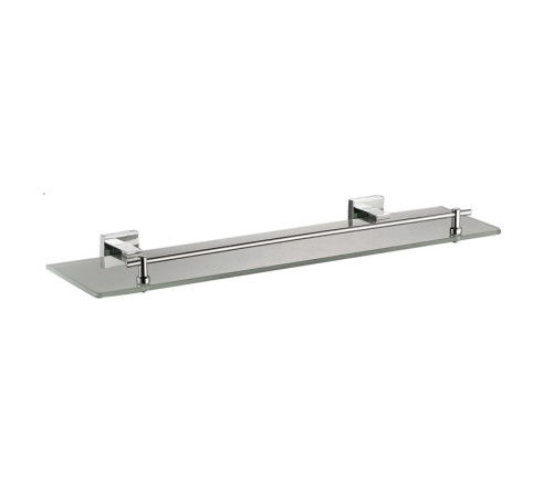 Полка стеклянная Haiba HB8607, хром