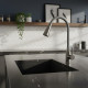 Смеситель для кухни с гибким изливом ESKO Kitchen K47GMG, оружейная сталь