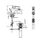 Смеситель для биде Bravat Gina F365104C-ENG, хром