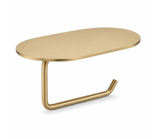 Держатель для туалетной бумаги с полочкой GAPPO G30703-3, золотой сатин
