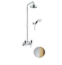 Душевая система Fiore COLONIALE BLACK 22CO0620, хром/золото