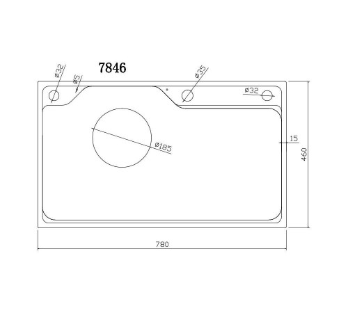 Мойка для кухни Fmark FSC7846Q, графит