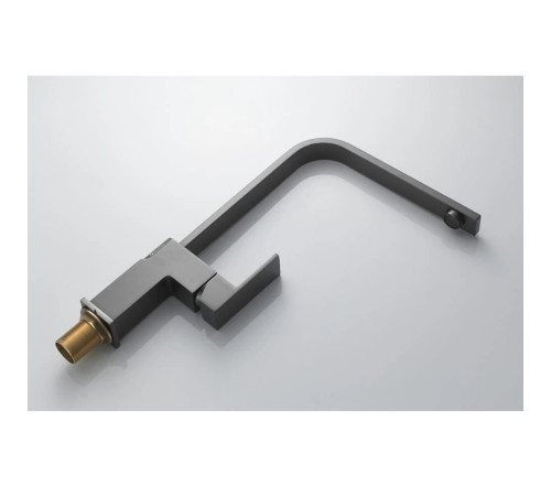 Смеситель для кухни Knotlor KN-21/GM, вороненая сталь