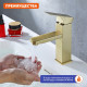Смеситель для раковины Prohanss P30.10.03, золотой сатин
