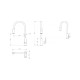 Смеситель для кухни с выдвижным изливом Haiba HB73816, хром