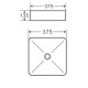 Раковина чаша Terminus Ватикан 05RN37x37x13W, белый
