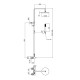 Душевая система Webert Azeta AZ870105015PVC, хром