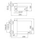 Смеситель для ванны FRAP F3291-3, золотой сатин