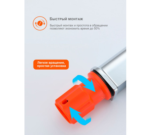 Смеситель для кухни с гибким изливом Prohanss P61.4406, хром