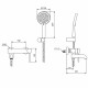 Смеситель для ванны GAPPO G3206-43, розовое золото