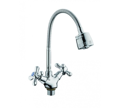 Смеситель для кухни с гибким изливом D-Lin D153819-T, хром