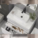 Столешница Velvex Unit 80 белый мрамор