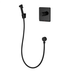 Гигиенический душ с термостатом Rose R105H, черный