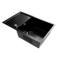 Кухонная мойка Ulgran Steel 780x500, вороненая сталь