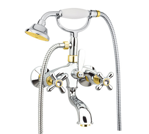 Смеситель для ванны Fiore MARGOT SKY (SWAROVSKI®) 01CO0600, хром/золото