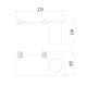 Стакан для ванной комнаты Savol S-002158Q, графит