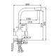 Смеситель для кухни с подключением фильтра FRAP F4352-22, серый