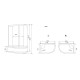 Душевая кабина Timo Standart T-5520L, 120x85x220