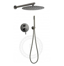 Душевая система встраиваемая FILARETE Roun FL1023BG, графит