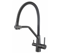 Смеситель для кухни с подключением к фильтру Fmark FS0762Q, графит
