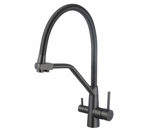 Смеситель для кухни с подключением к фильтру Fmark FS0762Q, графит