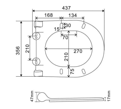 Унитаз подвесной торнадо Knotlor WC49WG, белый