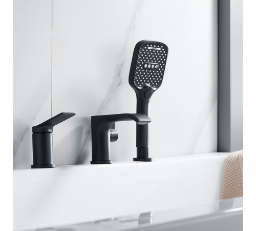 Смеситель на борт ванны Shevanik S4112H, черный