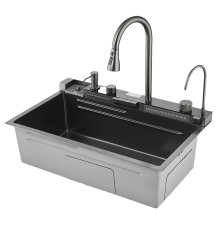 Многофункциональная кухонная мойка Savol S-SC001Q, графит