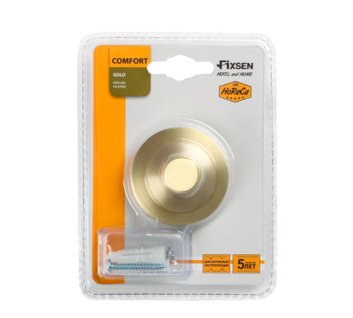 Крючок для ванной FIXSEN COMFORT  GOLD FX-87005, золото матовое