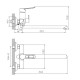 Смеситель для ванны Haiba HB22556, хром