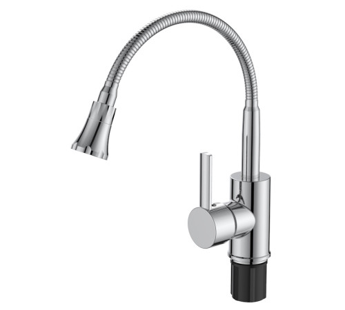 Смеситель для кухни с гибким изливом Voda Kitchen KF519, хром