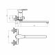 Смеситель для ванны PLstart PL2205-17, графит